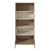 Manhattan Comfort 350624 Joy 5- Shelf Bookcase in Off White 